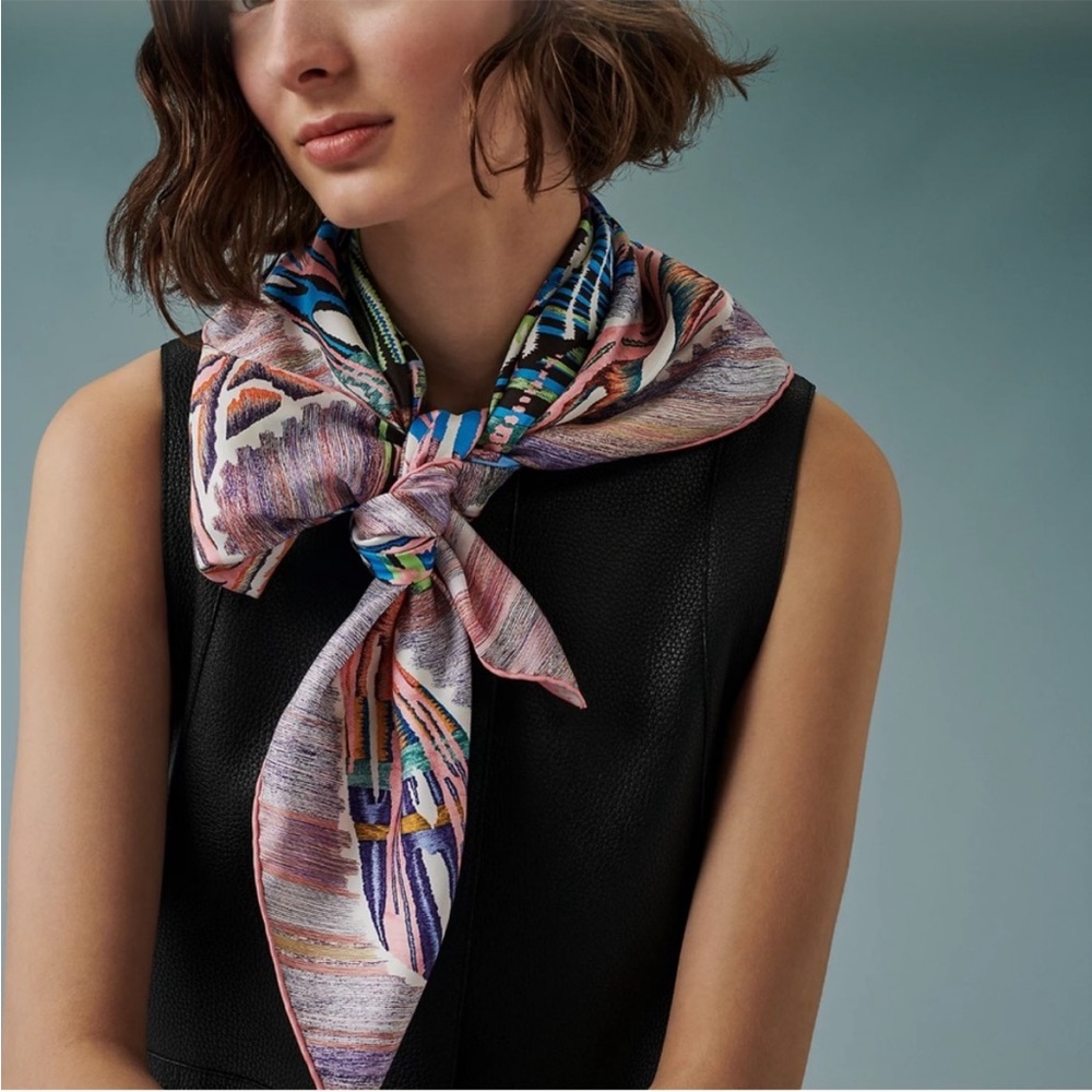 Multicolor Silk Scarf